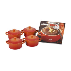 Mini Cocottes Set with Cookbook