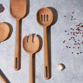 Signature Wood Slotted Spoon