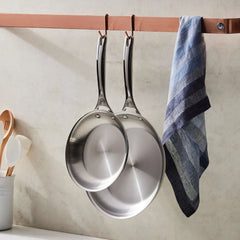 Signature Stainless Steel 2-Piece Fry Pan Set